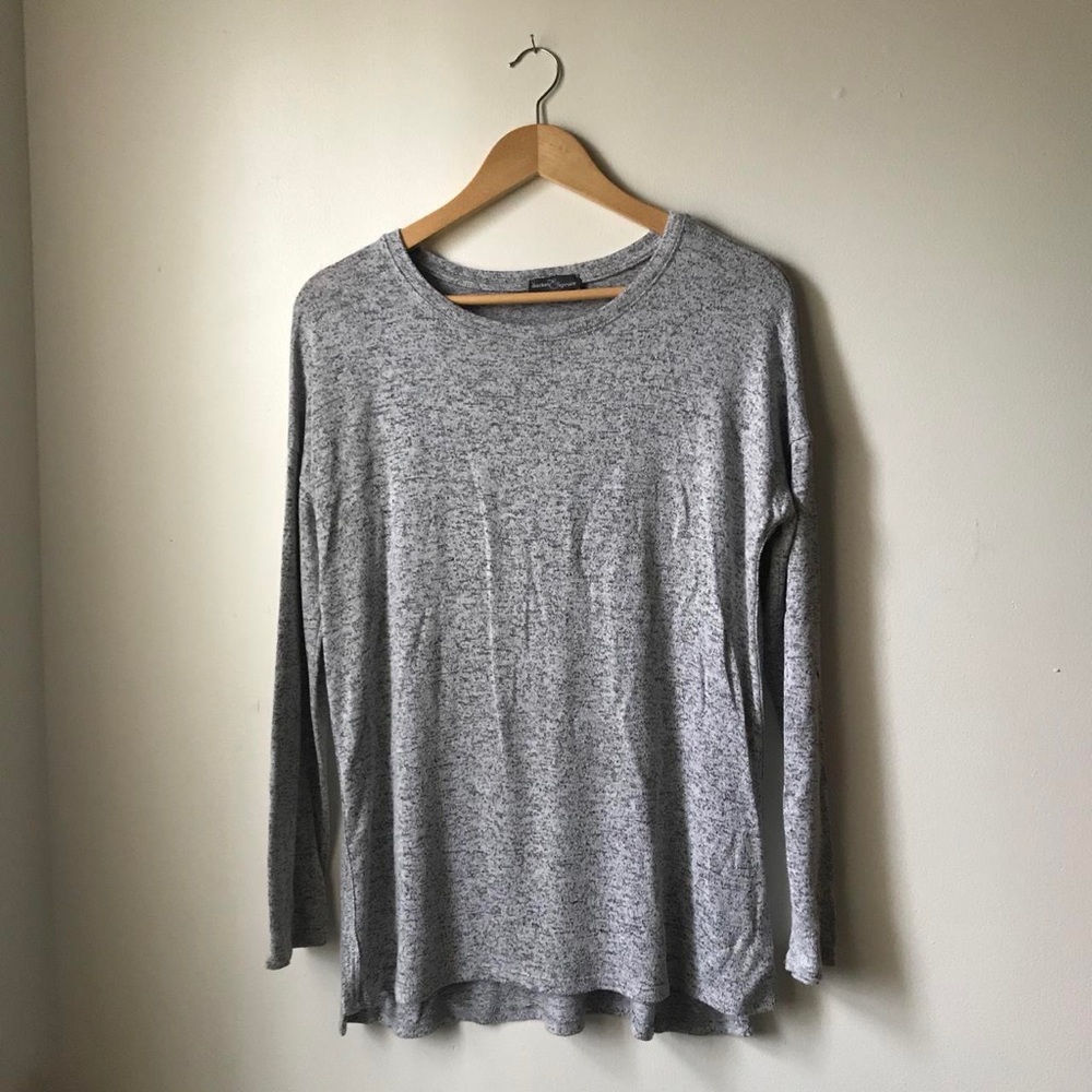 MARKET & SPRUCE medium grey knit sweater top